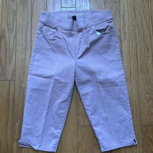 Gloria Vanderbilt Avery Stretch Fit Capri Pants Women's Size 6 Pink Capris